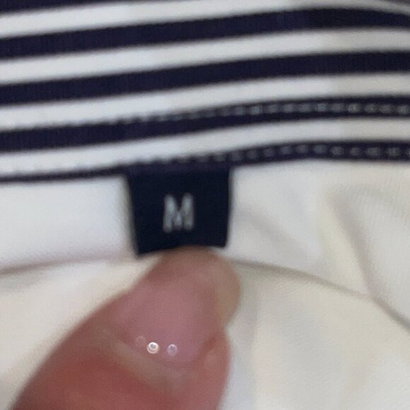 HUSQVARNA Men's Embroidered Spellout Long Sleeve Button Down White Dress Shirt L - Picture 10 of 13